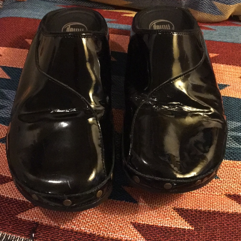 Patent clogs to workout while you work.